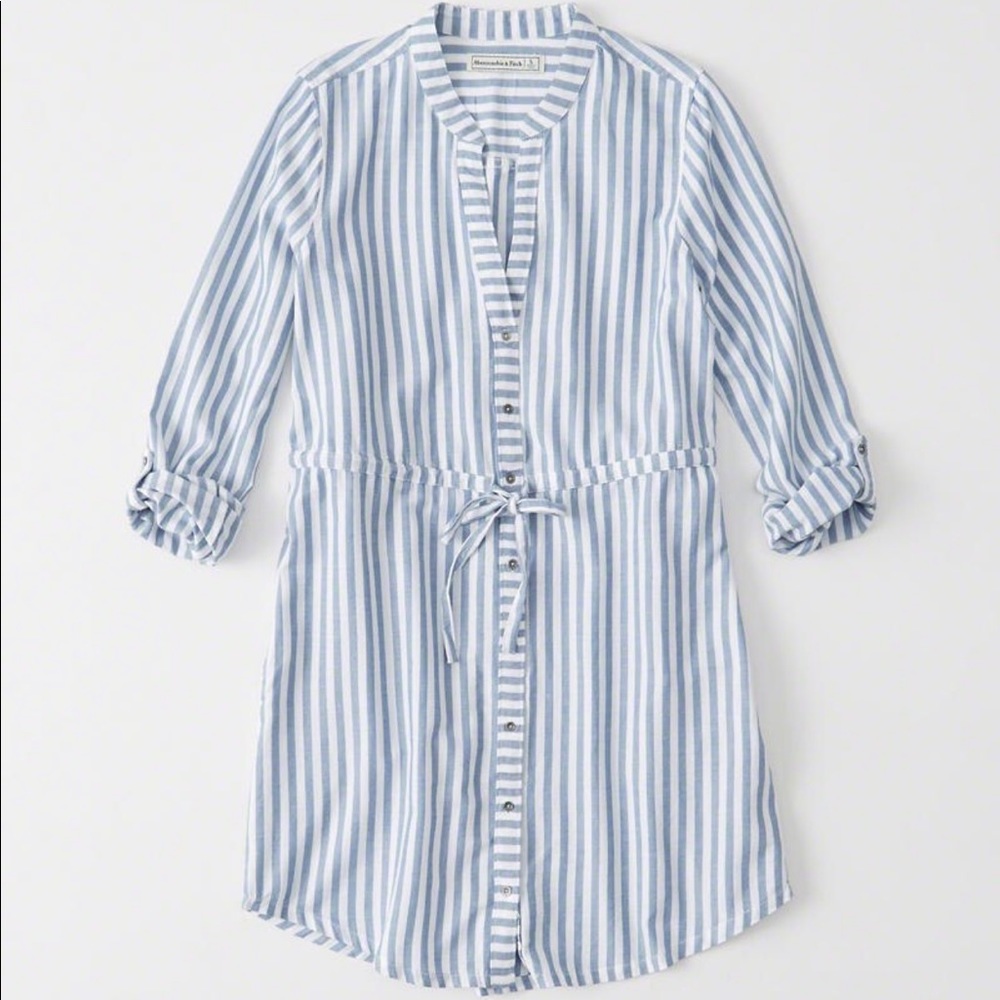 Striped Shirt Dress